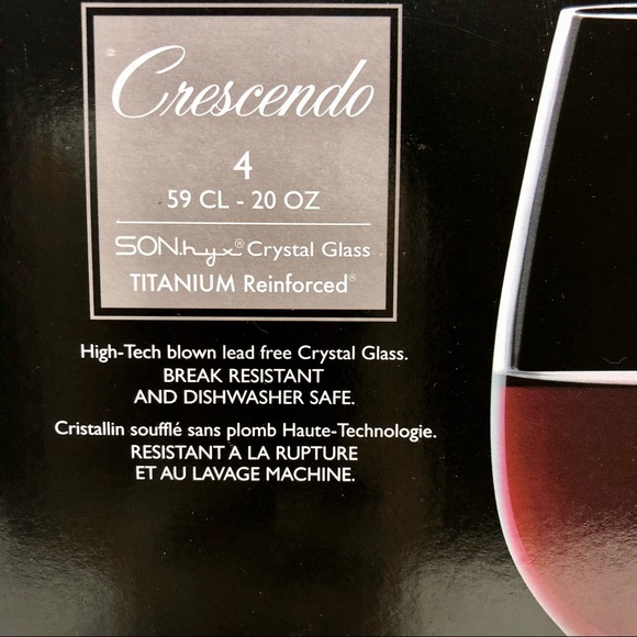 NIB Luigi Bormioli Crescendo Bordeaux Wine Glasses - Picture 2 of 10